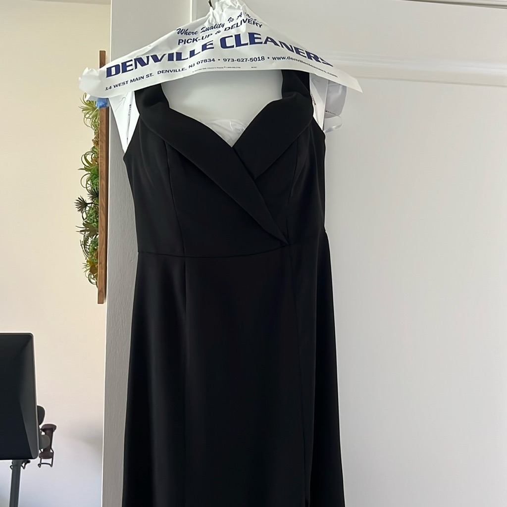Bella Bridesmaid - Black Off The Shoulder Dress — image 2 of 8